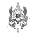 Hooligans Ice Hockey Text: Limmatblock tattoo design idea