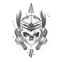 Hooligans Ice Hockey Text: Limmatblock tattoo design idea