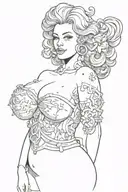 titties shaped like tattoo design idea