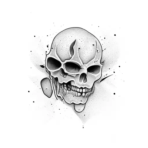 two face tattoo design idea