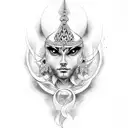 lord karna tattoo design idea