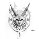 lord karna tattoo design idea