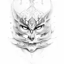 lord karna tattoo design idea