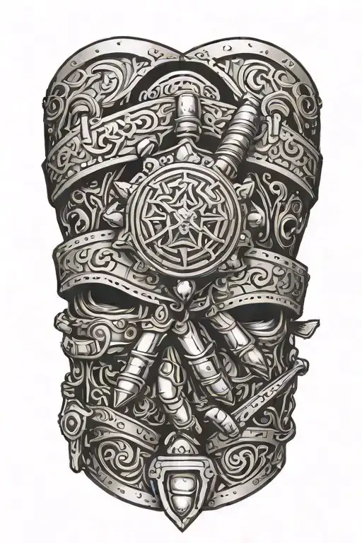 gauntlet tattoo design idea