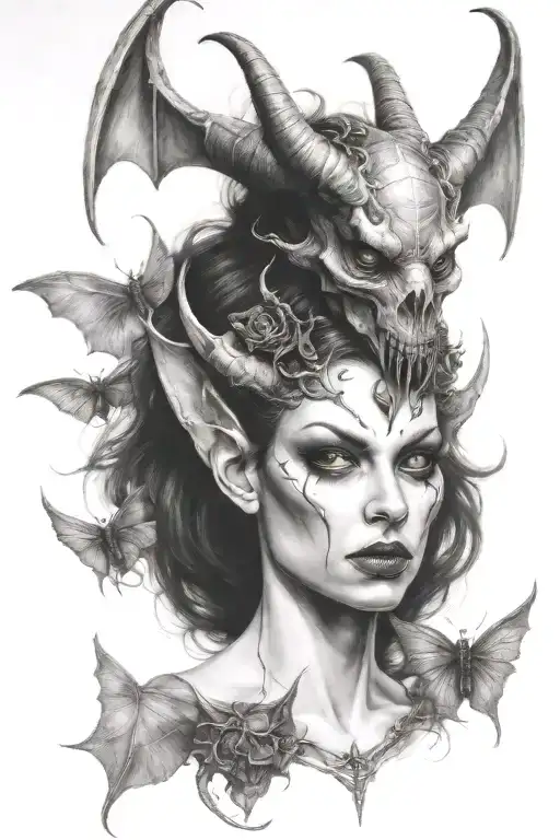 succubus  tattoo design idea