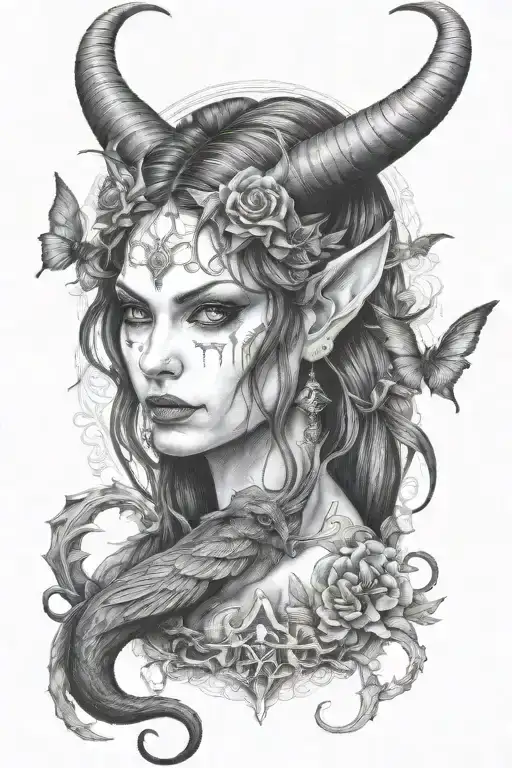 succubus  tattoo design idea