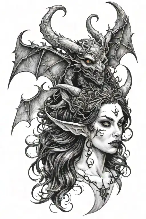 succubus  tattoo design idea