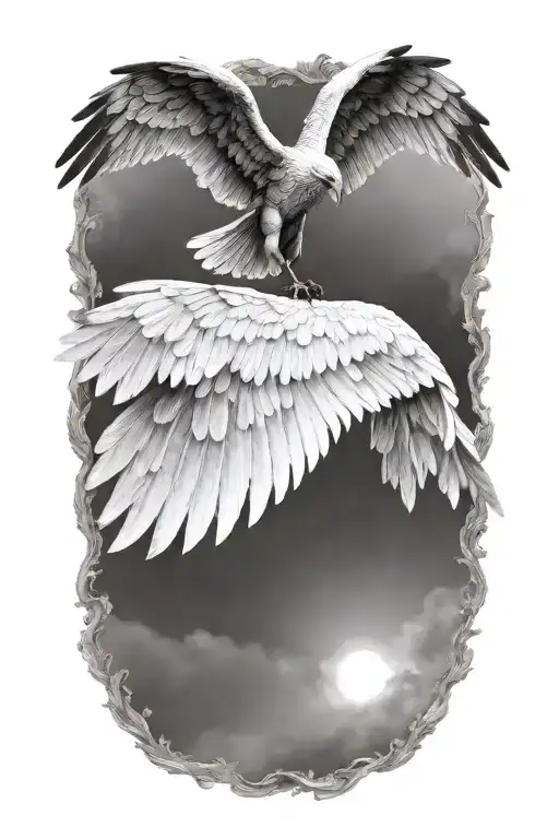 icarus falling tattoo design idea