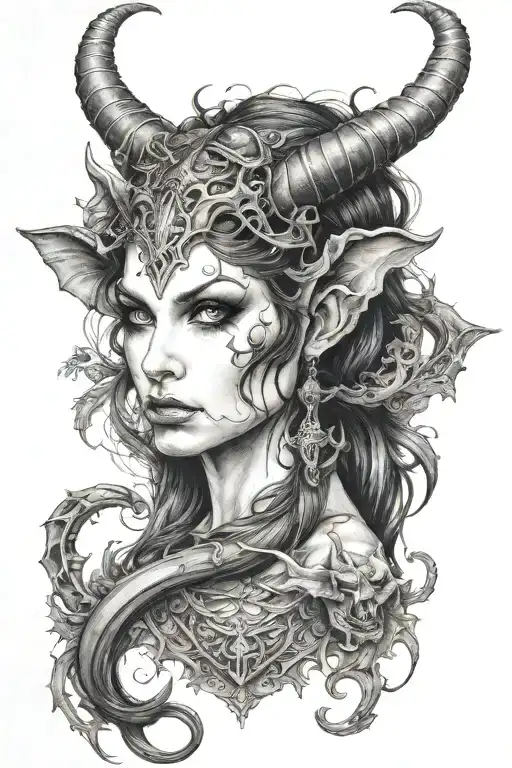 succubus  tattoo design idea