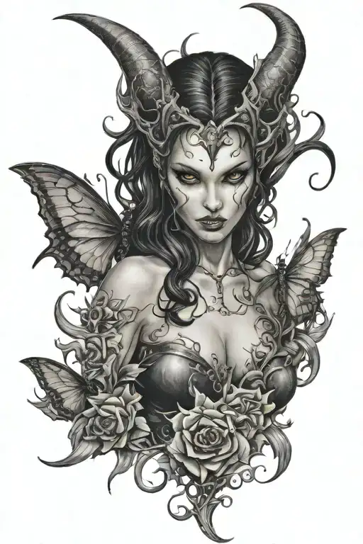 succubus  tattoo design idea