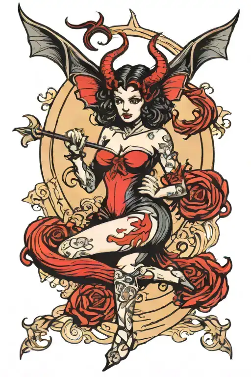 succubus  tattoo design idea
