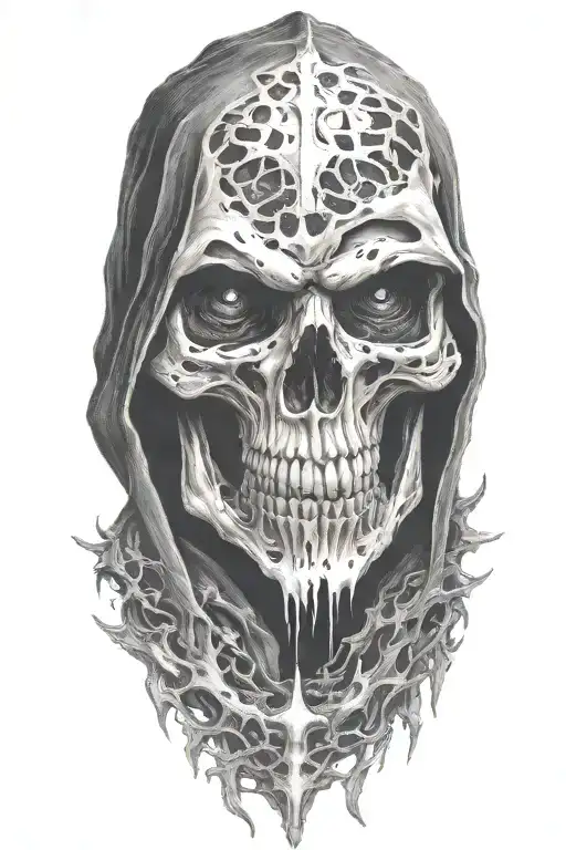 Reaper, darkness, tattoo design idea