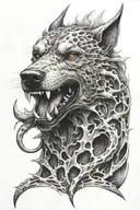 hell hound  tattoo design idea