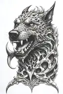 hell hound  tattoo design idea