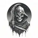 grim reaper tattoo design idea