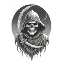 grim reaper tattoo design idea