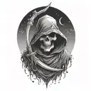 grim reaper tattoo design idea