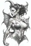 succubus  tattoo design idea