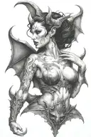 succubus  tattoo design idea