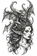 succubus  tattoo design idea