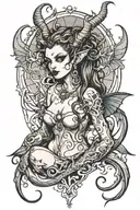 succubus  tattoo design idea