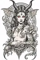 succubus  tattoo design idea