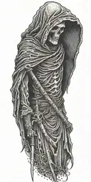 grim reaper tattoo design idea