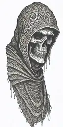 grim reaper tattoo design idea