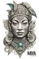 maya tattoo design idea