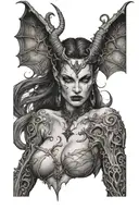 succubus  tattoo design idea