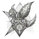 evolve tattoo design idea