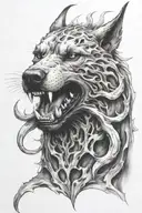 hell hound  tattoo design idea