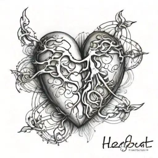 heartbeat with name and date Manely,Brithney,Euclides tattoo design idea