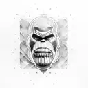 thanos tattoo design idea