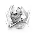 man in arena  tattoo design idea