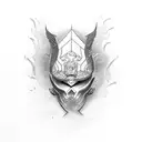 man in arena  tattoo design idea