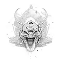 man in arena  tattoo design idea