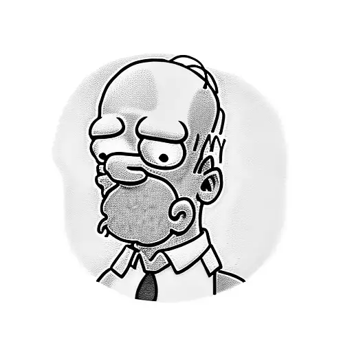 I want homer simpson tattoo design idea