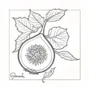 fig fruit tattoo design idea