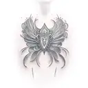sternum  tattoo design idea
