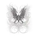 sternum  tattoo design idea