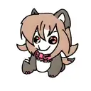 chibi style hell hound  tattoo design idea