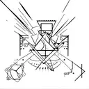 obscure post punk object tattoo design idea