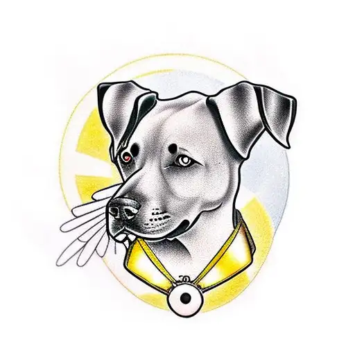 black labrador retriever, yellow labrador retriever and berniedoodle tattoo design idea