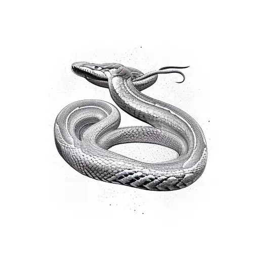 viper snake sleeve  tattoo design idea