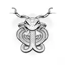 viper snake sleeve  tattoo design idea