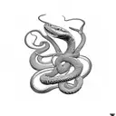 viper snake sleeve  tattoo design idea