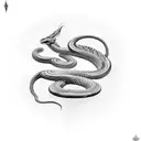 viper snake sleeve  tattoo design idea