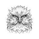 cute chicken with tomato tattoo design idea