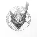 dragon age inquisition dread wolf tattoo design idea